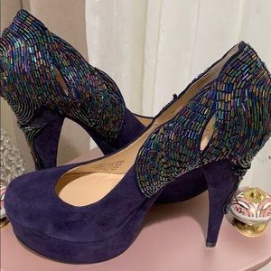 Enzo Angiolini Purple Heels